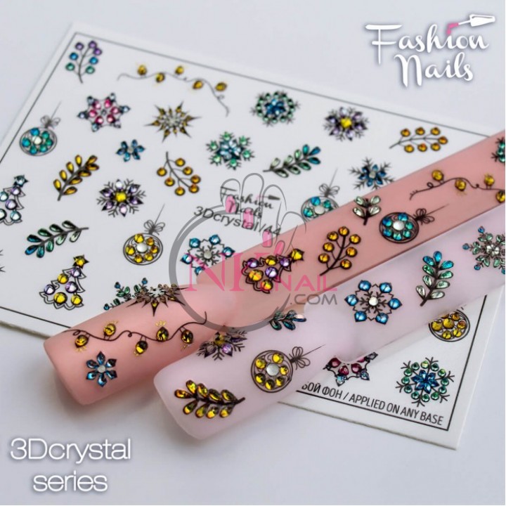 3D Слайдер Fashion Nails Crystal № 044